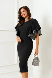 Sukienka Beautiful & Free #6390 chernyj s serebrom