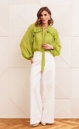 Блузка GIZART 15410 салатовый