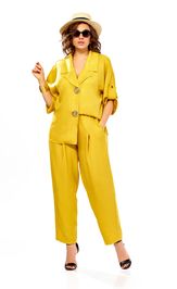 Костюм Ольга Стиль С1013 горчица