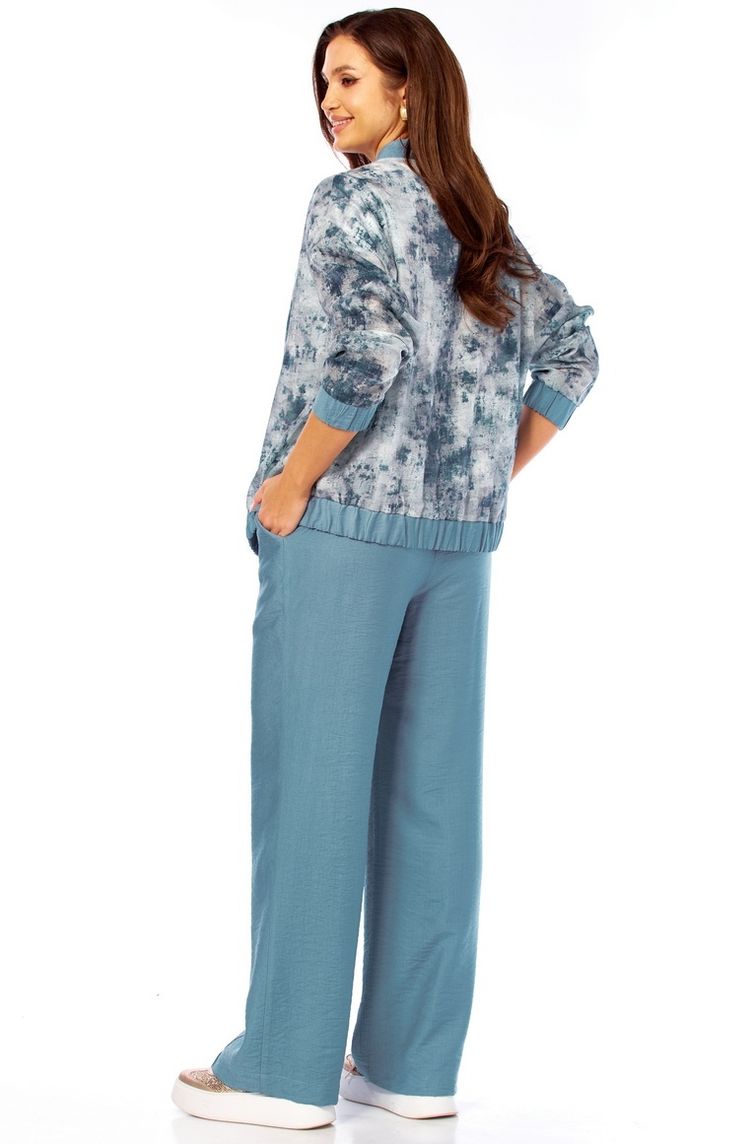 Комплект Milora арт. 1454 синий + абстракция