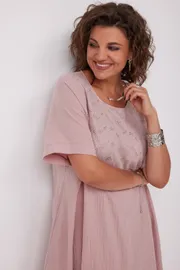 Sukienka BegiModa #1049 pylnaya roza