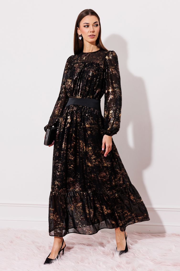 Платье Buter New арт. 2756 черный/золото