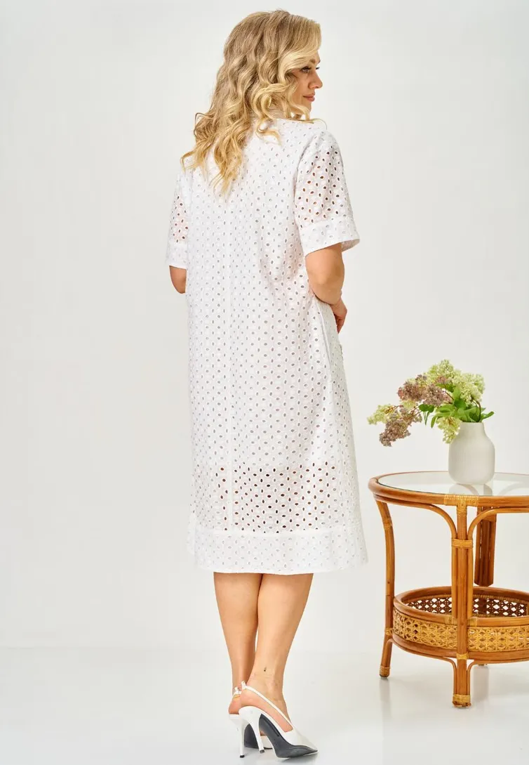 Sukienka Ava fashion #M-188 molochnyj