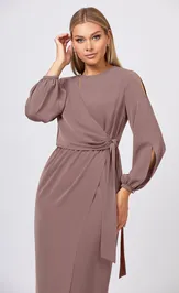 Sukienka BAZALINI 5095 bezhevyj