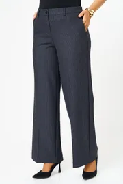 Trousers BelElStyle #601-308 sero-sinyaya kletka