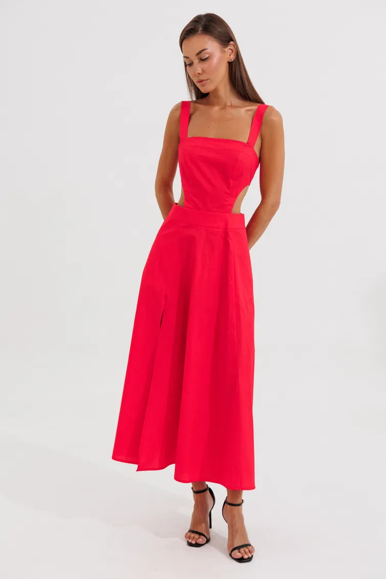 Dress V&N fashion #1167_krasnyj