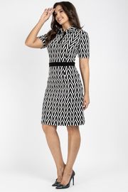 Dress VIZAVI #807 cherno-belyj