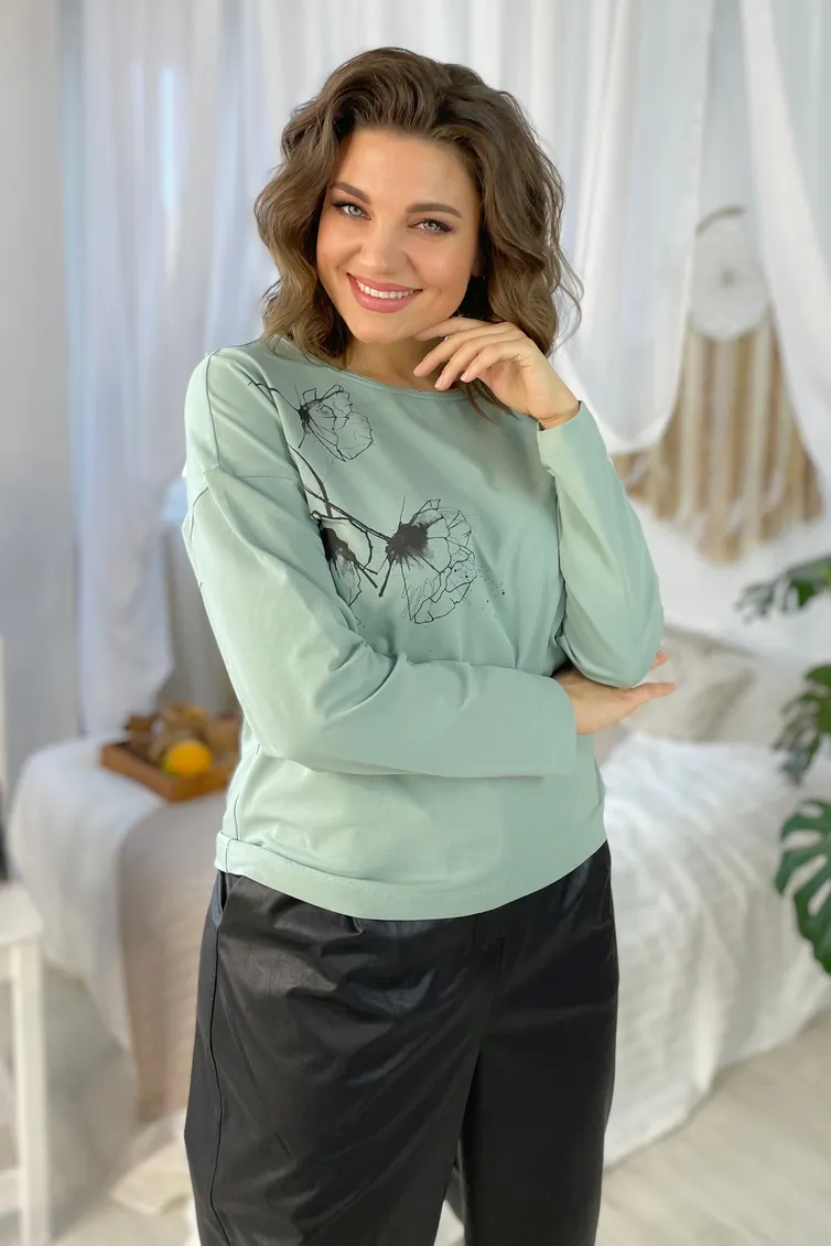 Skoczek Rumoda #2047/3 (dlinnyj rukav) myata chern pechat