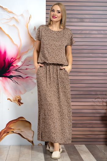 1891 сердца на коричневом