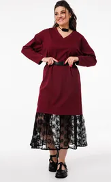 Платье Anelli Laurel 1518 красный цвет Рио