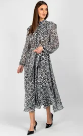 Платье VIZAVI 833 черно-белый