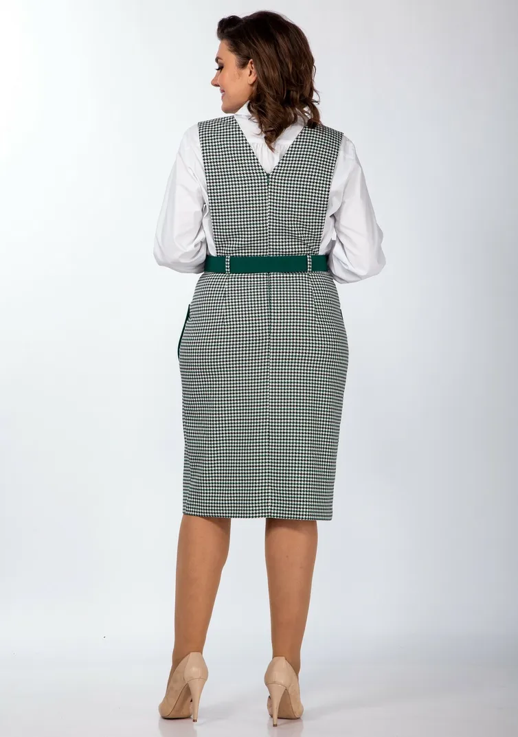 Zestaw Vilena-fashion #982 belyj+zelenyj