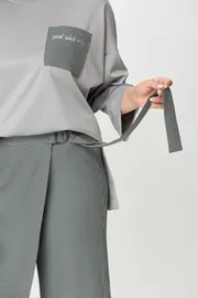 Костюм Michel Chic арт. 1362/1 серый, клетка