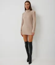 Sukienka V&N fashion #1006_mokko