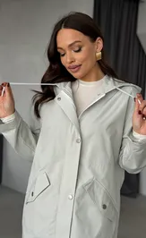 Jacket PRATA wear S032 svetlo-seryj