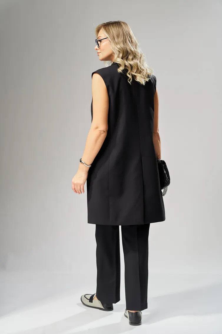 Waistcoat Ava fashion #M-242 chernyj