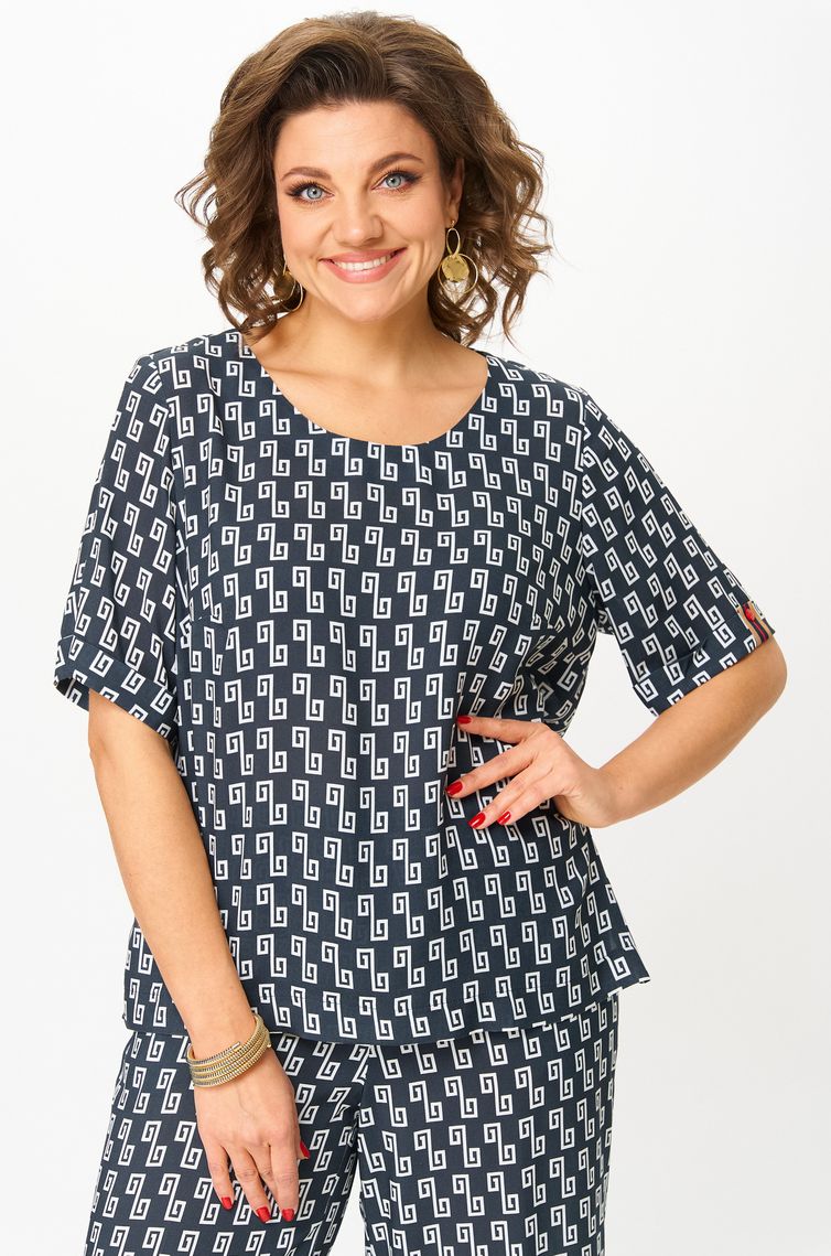 Комплект БелЭльСтиль арт. 875-322/605-273 синий принт