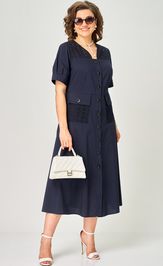 Dress EVA GRANT 7200 sinij