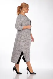 Sukienka Michel Chic #2073 plate seryj leopard