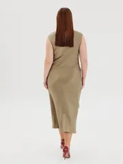 Sukienka Anastasia MAK #1317 xaki