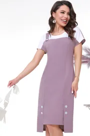 Sukienki DS Trend #P-3801-0061 (s kontrastnoj koketkoj)