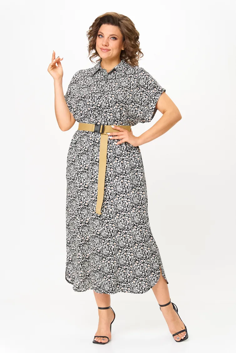 Платье Michel Chic арт. 993/2 чёрный, белый