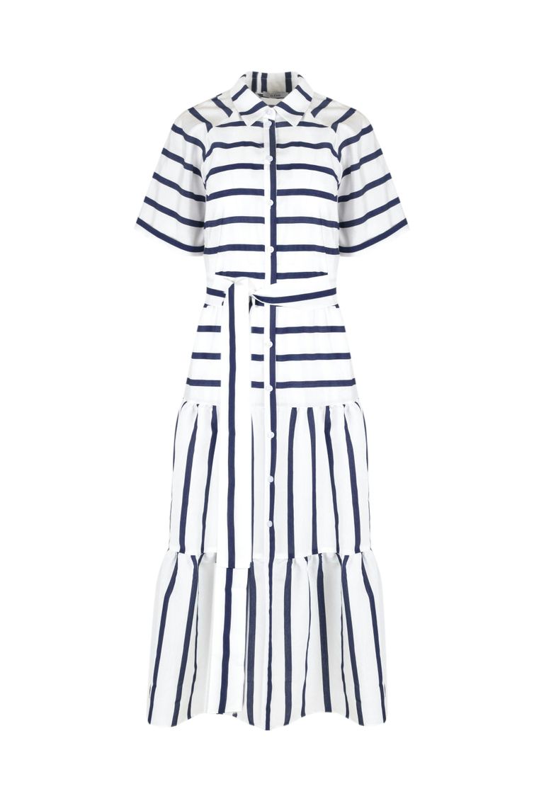 Dress Elema #5K-458 poloska/sinij 170