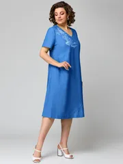 Sukienka Michelle Style #1196 sinij