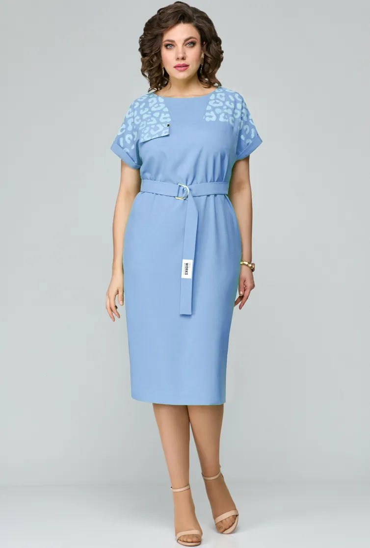 Sukienka Michelle Style #1110 goluboj