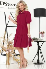 Sukienka DS Trend #P-2787 (Gorodskoj blyuz, red)