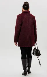 Płaszcz MiSlana 1148 bordo
