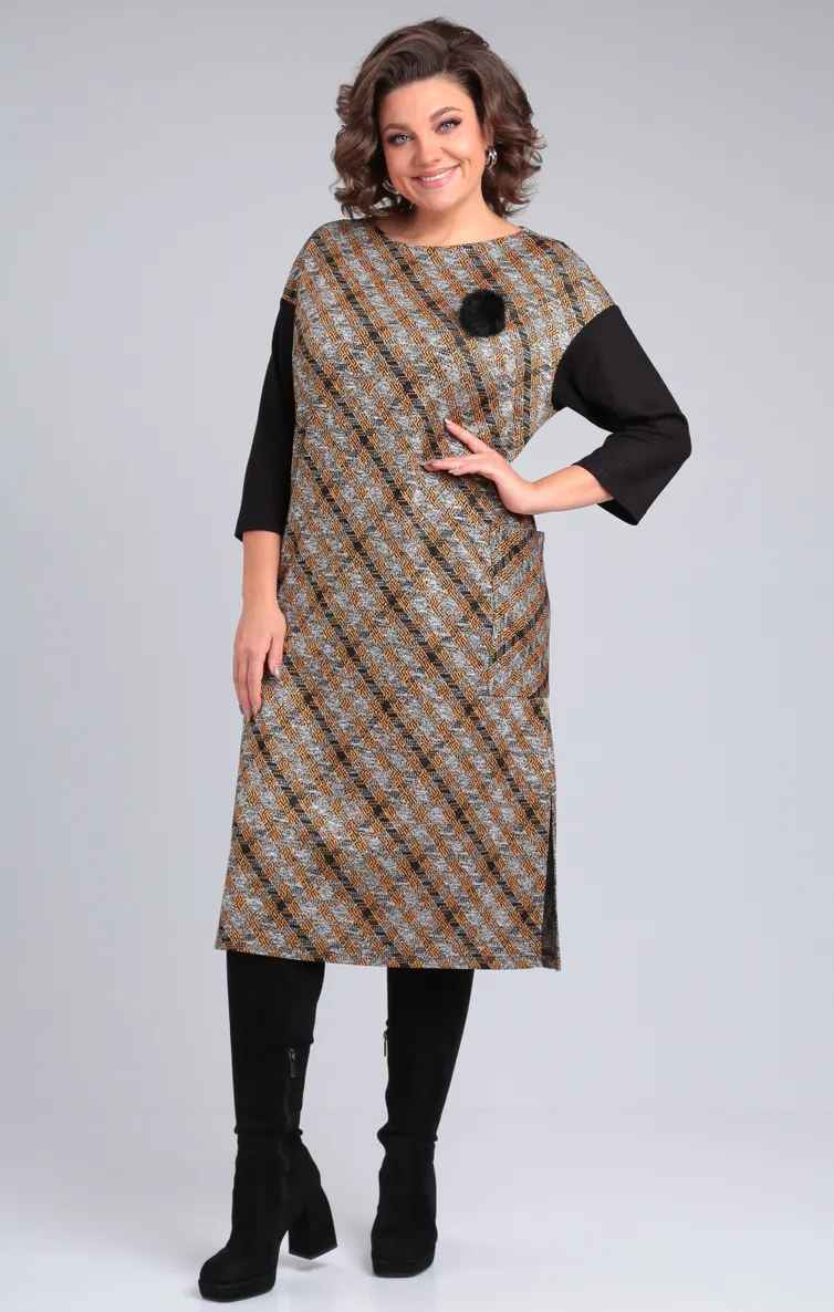 Платье Michel Chic арт. 2150 черн/горч