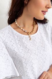 Blouse TOOK A LOOK & Angelika #TB-99 belyj