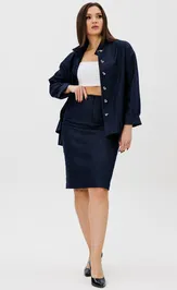 Skirt Ma Cherie 2085 temno-sinij