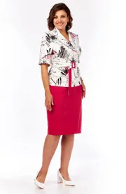 Suit Milora #1361 shtrixi + malinovyj