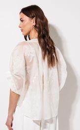 Блузка Люше 4382 молоко