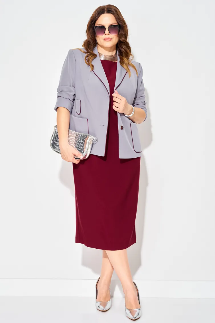 Garnitur Karina Delux #M-1382 sizyj