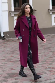 Płaszcz MiSlana #S855/1 bordo