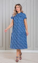 Dress NOVITA 1338-1 sinij