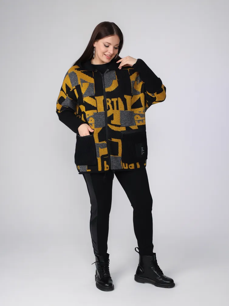 Sweter BONADI #1807 gorchica