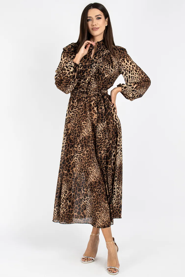 Sukienka VIZAVI #813.2 leopard
