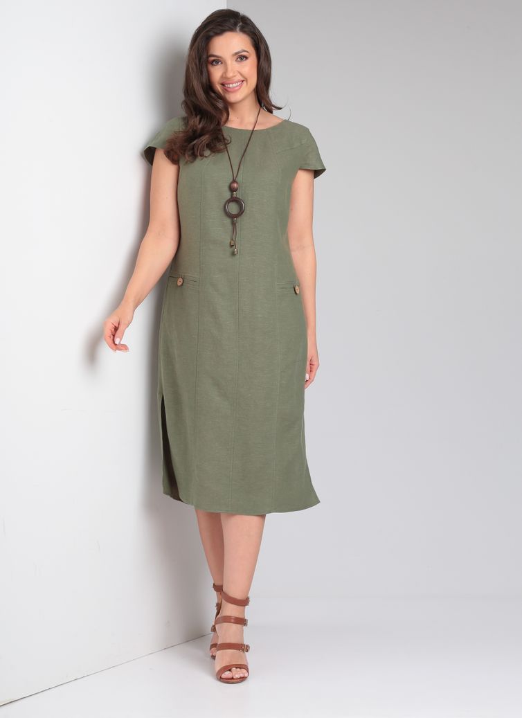Dress Rishelie #0703 xaki