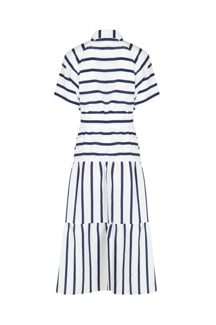 Dress Elema #5K-458 poloska/sinij 170