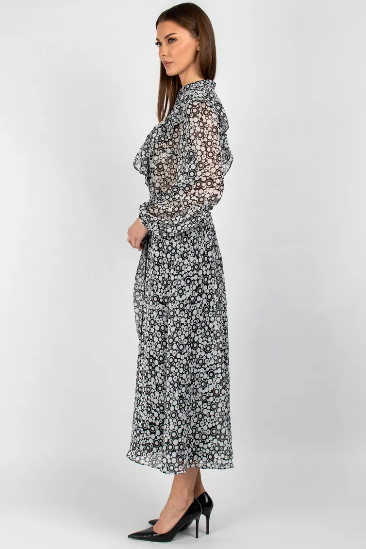 Dress VIZAVI #833 cherno-belyj