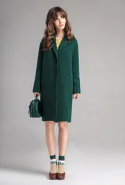 Пальто PAPAYA арт. P1156 зеленое