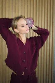 Garnitur Pirs #5158 marsala