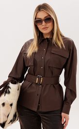 Рубашка Anelli Laurel 1826 чокалэйт скин