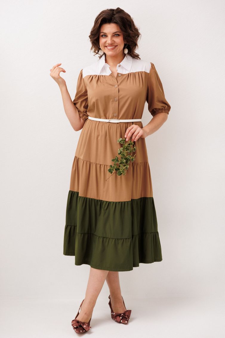 Платье Anelli Laurel арт. 1847 овсяное печенье