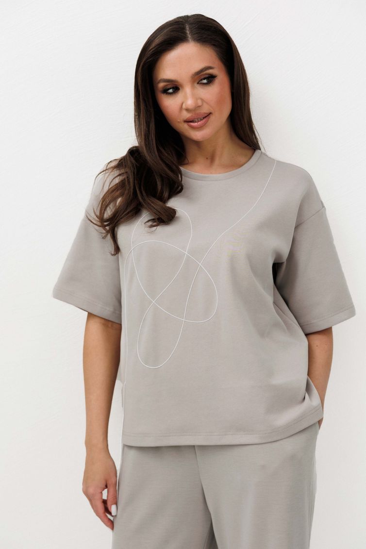 Джемпер Panda арт. 123940 светло-бежевый