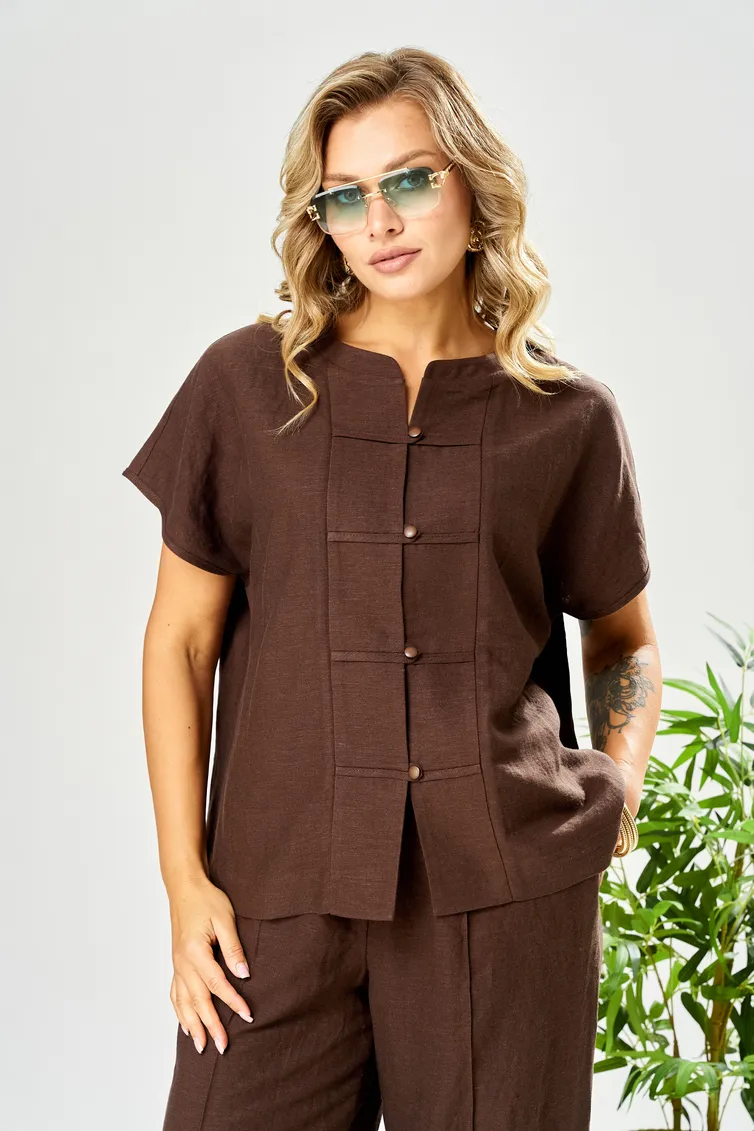 Suit Ava fashion #M-207 korichnevyj